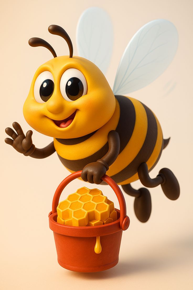 Maskot lebah Madu Asli